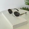 CLINE33 Lunettes de soleil CELINE Triomphe CL4S254 doré marron avec pochette bandoulière
