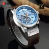 Montre homme CURREN – Quartz avec date, style luxe et sport, chronographe élégant pour homme moderne.