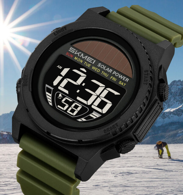 Montre Solaire SKMEI 2358 Homme – Digitale, Étanche 50M & Durable