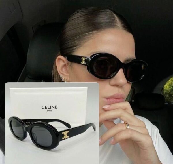 Lunettes de soleil ovales CELINE Paris – Élégance intemporelle