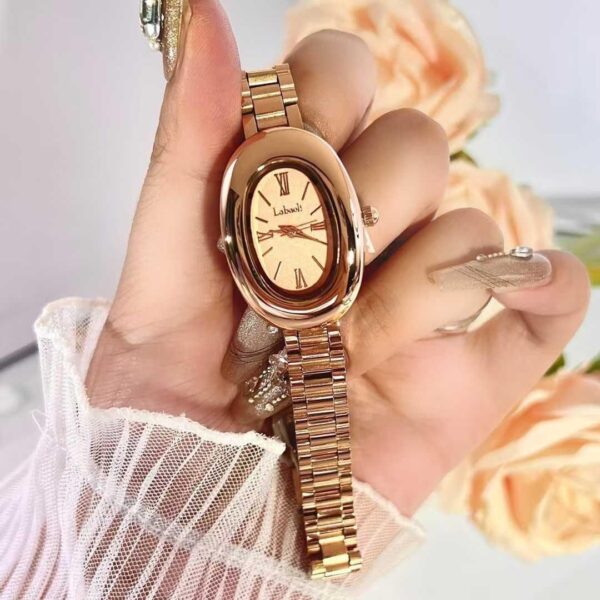 Montre Femme Élégante Dorée – Design Luxe & Bracelet Acier