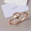 Montre Femme Élégance Royale – Bracelet Doré & Cadran Ovale avec Cristaux Brillants
