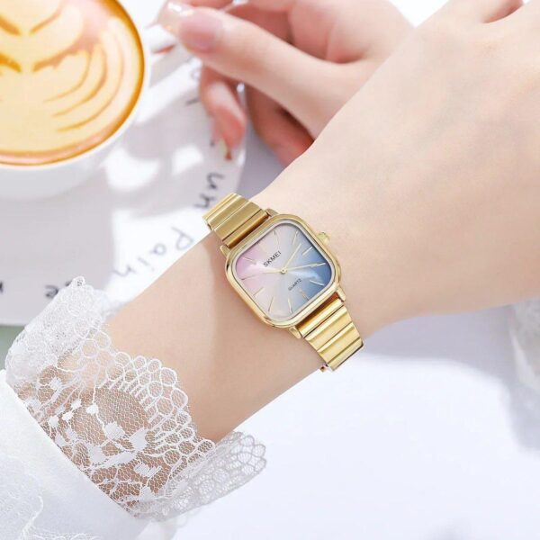 Montre Femme SKMEI 2190 – Quartz, Design Carré Élégant & Étanche
