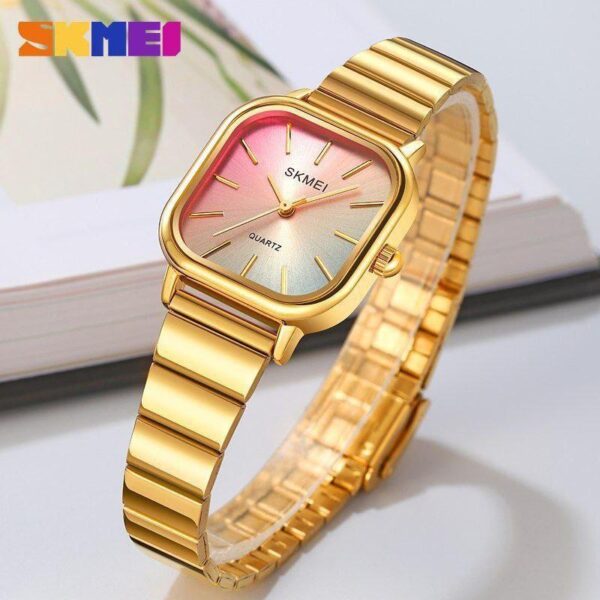 Montre Femme SKMEI 2190 – Quartz, Design Carré Élégant & Étanche
