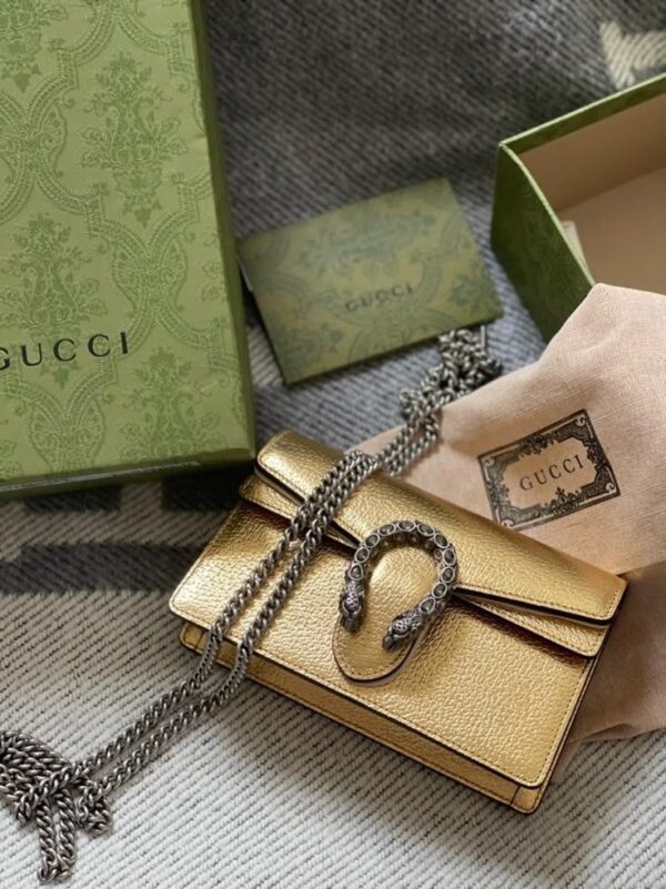 10 Gucci Dionysus Super Mini Jumbo GG Camel/Ebony | Sac Luxe Femme Maroc - HadarPrestige