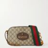 GUCCI3 Gucci Neo Vintage GG Supreme Zip Messenger Bag Web Strap - Sac Luxe Homme Maroc | HadarPrestige