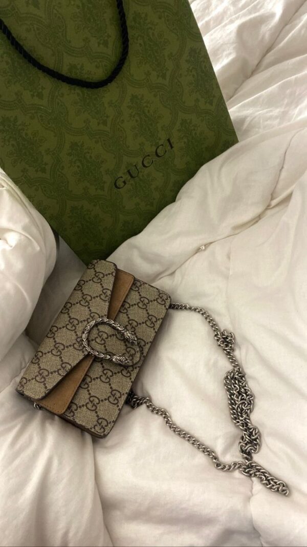GUI4 Gucci Dionysus Super Mini Jumbo GG Camel/Ebony | Sac Luxe Femme Maroc - HadarPrestige